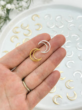 Load image into Gallery viewer, 24K Gold/925 Sterling Silver Plated Moon Bezels
