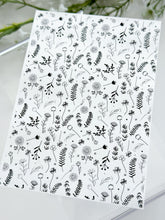 Load image into Gallery viewer, Transfer Paper 283 B&amp;W Flowers | Image Water Transfer
