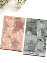 Load image into Gallery viewer, Wavy Swirls Rubber Texture Mat for Polymer Clay
