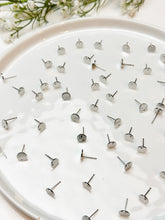 Load image into Gallery viewer, 18K Real Gold/Rhodium Plated Circle Posts with 316 Stainless Steel Stud Posts
