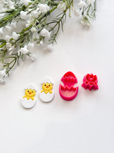 Load image into Gallery viewer, Easter Chick &amp; Egg Set Polymer Clay Cutters
