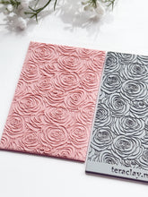 Load image into Gallery viewer, Roses Rubber Texture Mat for Polymer Clay
