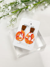 Load image into Gallery viewer, The Orange Drop Donut Earrings (also in silver)
