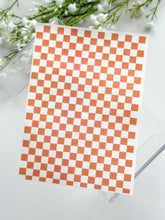 Load image into Gallery viewer, Transfer Paper 195 Orange Checkerboard | Image Water Transfer
