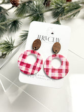 Load image into Gallery viewer, The Red Gingham Round Donuts (also in silver)
