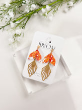 Load image into Gallery viewer, The Orange Leafy Dangles
