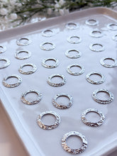 Load image into Gallery viewer, Real Platinum Plated Brass Rounded Circle Connector Link with Two Holes
