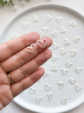 Load image into Gallery viewer, 24K Gold/925 Sterling Silver Plated Heart Bezels
