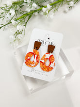 Load image into Gallery viewer, The Orange Drop Donut Earrings (also in silver)
