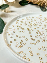 Load image into Gallery viewer, 18K Gold Plated Surgical Stainless Steel Open Jump Rings 200 pcs/bag
