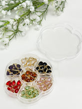 Load image into Gallery viewer, Gold Plated Glass Drop Charms in 7 colors - 70pcs set
