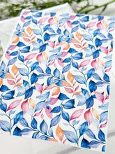 Load image into Gallery viewer, Transfer Paper 378 Purple &amp; Orange Leaves | Image Water Transfer
