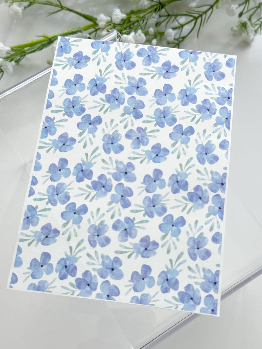 Transfer Paper 260 Pale Flowers #2 | Image Water Transfer