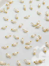 Load image into Gallery viewer, Golden Plated Natural Freshwater Pearl Charm
