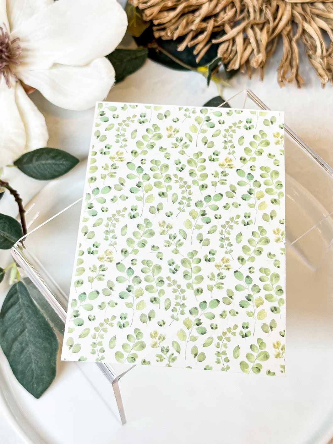 Transfer Paper 206 Small Green Leaves | Image Water Transfer