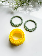 Load image into Gallery viewer, Laurel Wreath #2 Detailed Polymer Clay Cutter | Christmas Cutters
