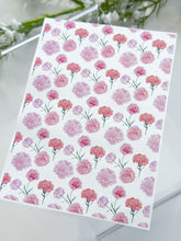 Load image into Gallery viewer, Transfer Paper 268 Carnation Flower | Image Water Transfer

