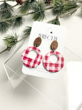 Load image into Gallery viewer, The Red Gingham Round Donuts (also in silver)
