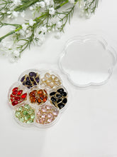 Load image into Gallery viewer, Gold Plated Glass Drop Charms in 7 colors - 70pcs set
