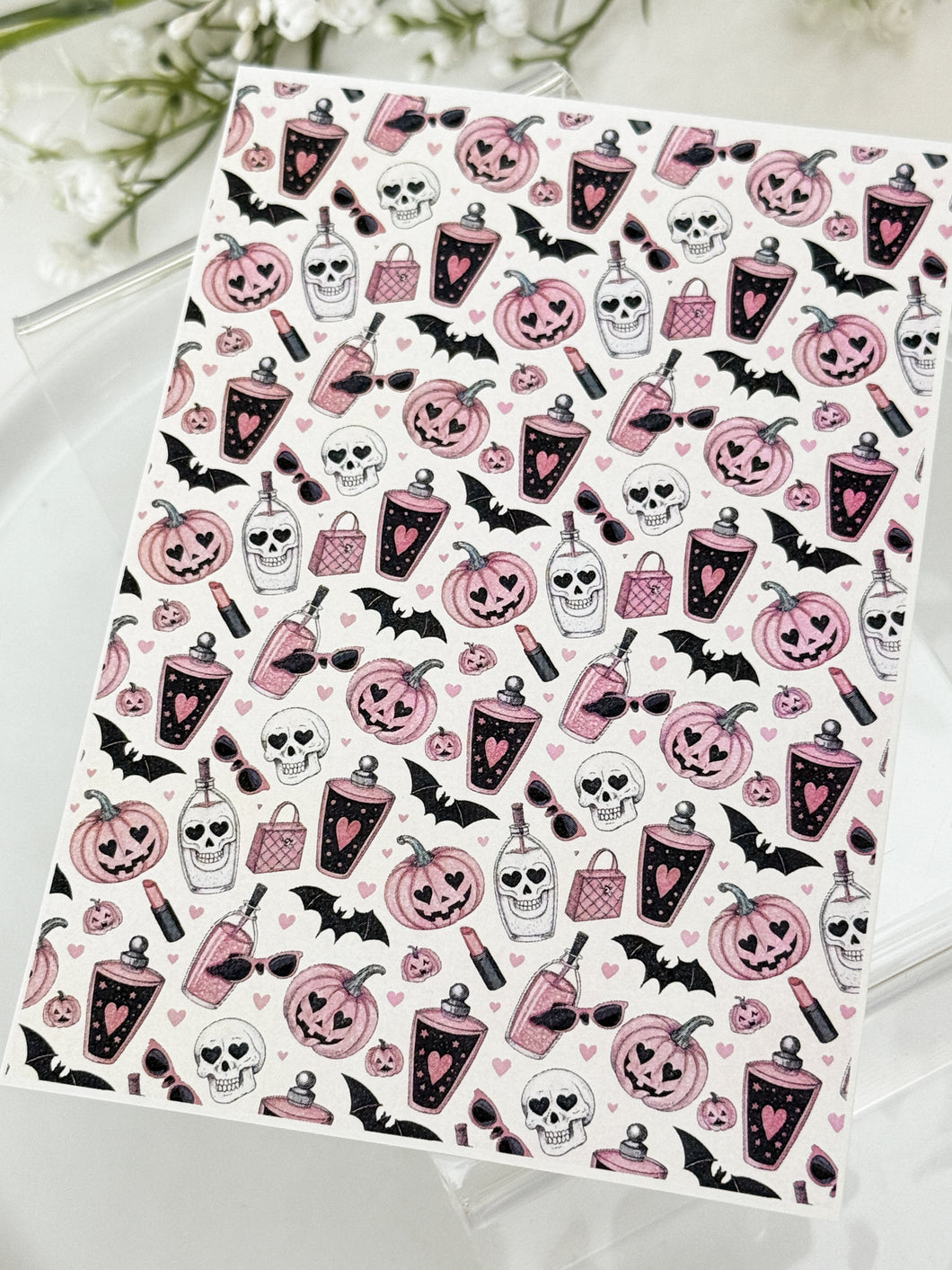 Transfer Paper Sheet 530 Halloween Pattern | Image Water Transfer