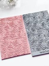 Load image into Gallery viewer, Roses Rubber Texture Mat for Polymer Clay
