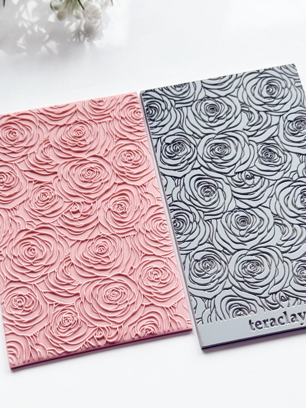 Roses Rubber Texture Mat for Polymer Clay