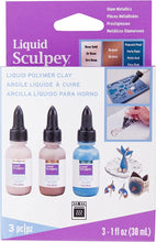 Load image into Gallery viewer, Liquid Sculpey Multipack - Glam Metallics 3 x 29 ml
