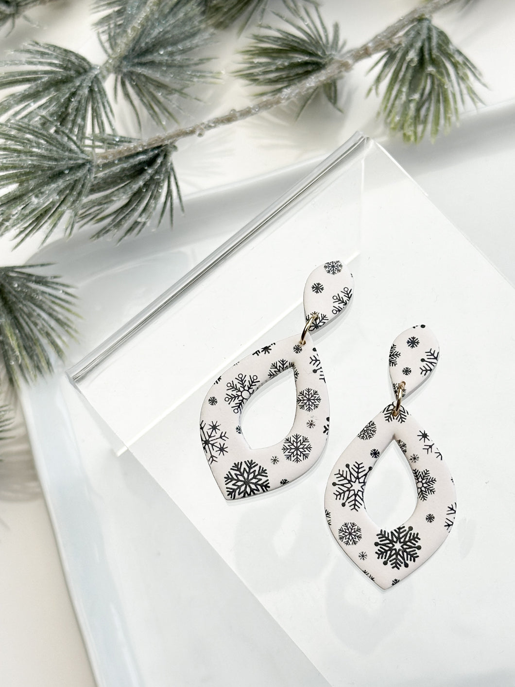 The Snowflake Donut Dangles (also in silver)