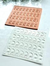 Load image into Gallery viewer, Geometric Clay Stencil Sheet | Reusable Polymer Clay Texture Stencil
