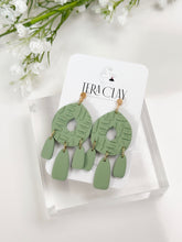 Load image into Gallery viewer, The Green Quadruple Dangles (also in silver)
