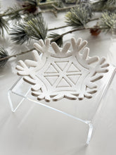 Load image into Gallery viewer, Snowflake #2 Trinket Dish Clay Cutter
