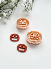Load image into Gallery viewer, Jack-o’-Lantern Pumpkin with Cutouts 2025 Polymer Clay Cutter
