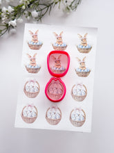 Load image into Gallery viewer, Transfer Paper 458 Bunny &amp; Egg Basket | Image Water Transfer
