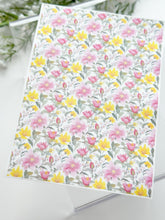 Load image into Gallery viewer, Transfer Paper 374 Pink &amp; Yellow Flowers | Image Water Transfer
