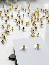 Load image into Gallery viewer, 100pcs Gold Plated / Stainless Steel Bullet Clutch Earring Backs
