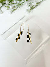 Load image into Gallery viewer, The Checkerboard Skinny Hoops
