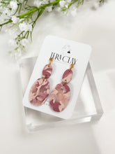Load image into Gallery viewer, The Oval Duo in Pink Marble (also in silver)
