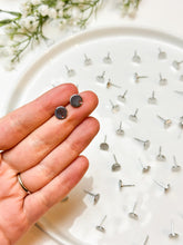 Load image into Gallery viewer, 18K Real Gold/Rhodium Plated Circle Posts with 316 Stainless Steel Stud Posts
