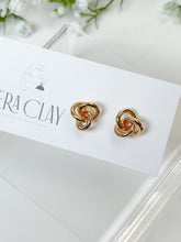 Load image into Gallery viewer, Gold-Plated Knot Studs
