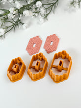 Load image into Gallery viewer, Vintage Scalloped Donut with Drill Guides Polymer Clay Cutter
