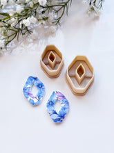 Load image into Gallery viewer, Rhombus Geometric Donut Polymer Clay Cutter
