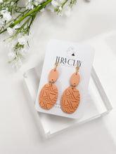 Load image into Gallery viewer, The Oval Duo in Peach (also in silver)
