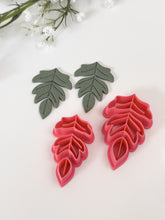 Load image into Gallery viewer, Fall Leaf Triple Dangle Polymer Clay Cutter
