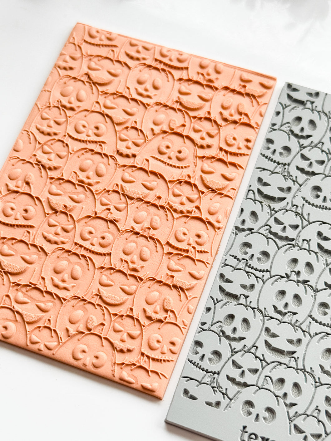 Pumpkin Halloween Rubber Texture Mat for Polymer Clay