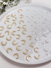 Load image into Gallery viewer, 24K Gold/925 Sterling Silver Plated Moon Bezels
