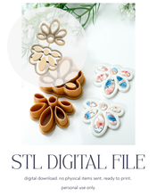 Load image into Gallery viewer, -STL Digital File- Art Deco Shell Embedded Polymer Clay Cutter PCC1799
