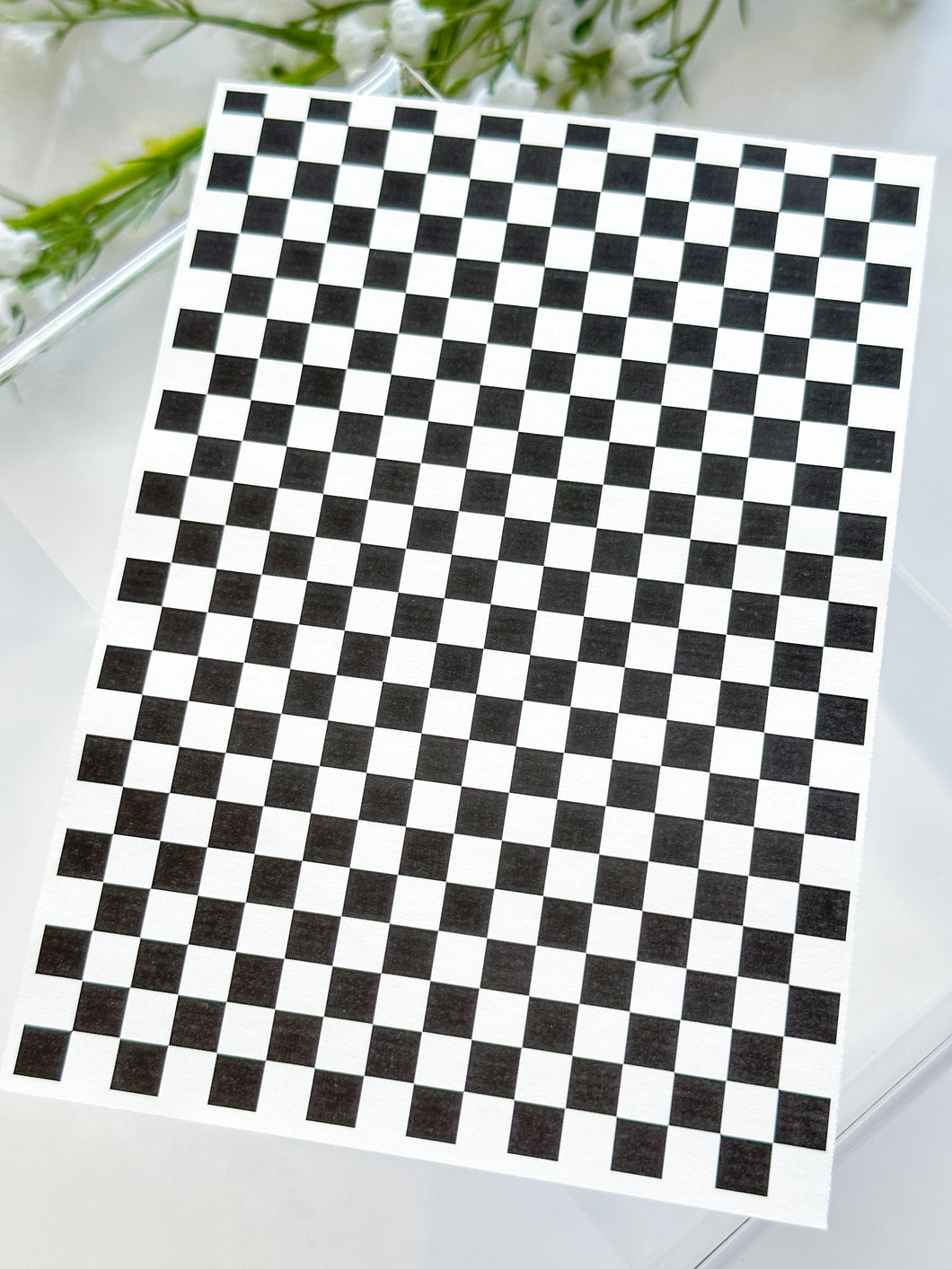 Transfer Paper 314 Black Checkerboard | Image Water Transfer