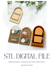 Load image into Gallery viewer, -STL Digital File- Bookshelf Arch Double Polymer Clay Cutter PCC1819
