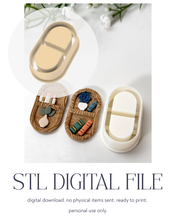 Load image into Gallery viewer, -STL Digital File- Bookshelf Oval Polymer Clay Cutter PCC1824
