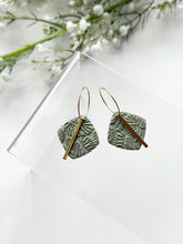 Load image into Gallery viewer, The Textured Monstera Hoops (also in silver)
